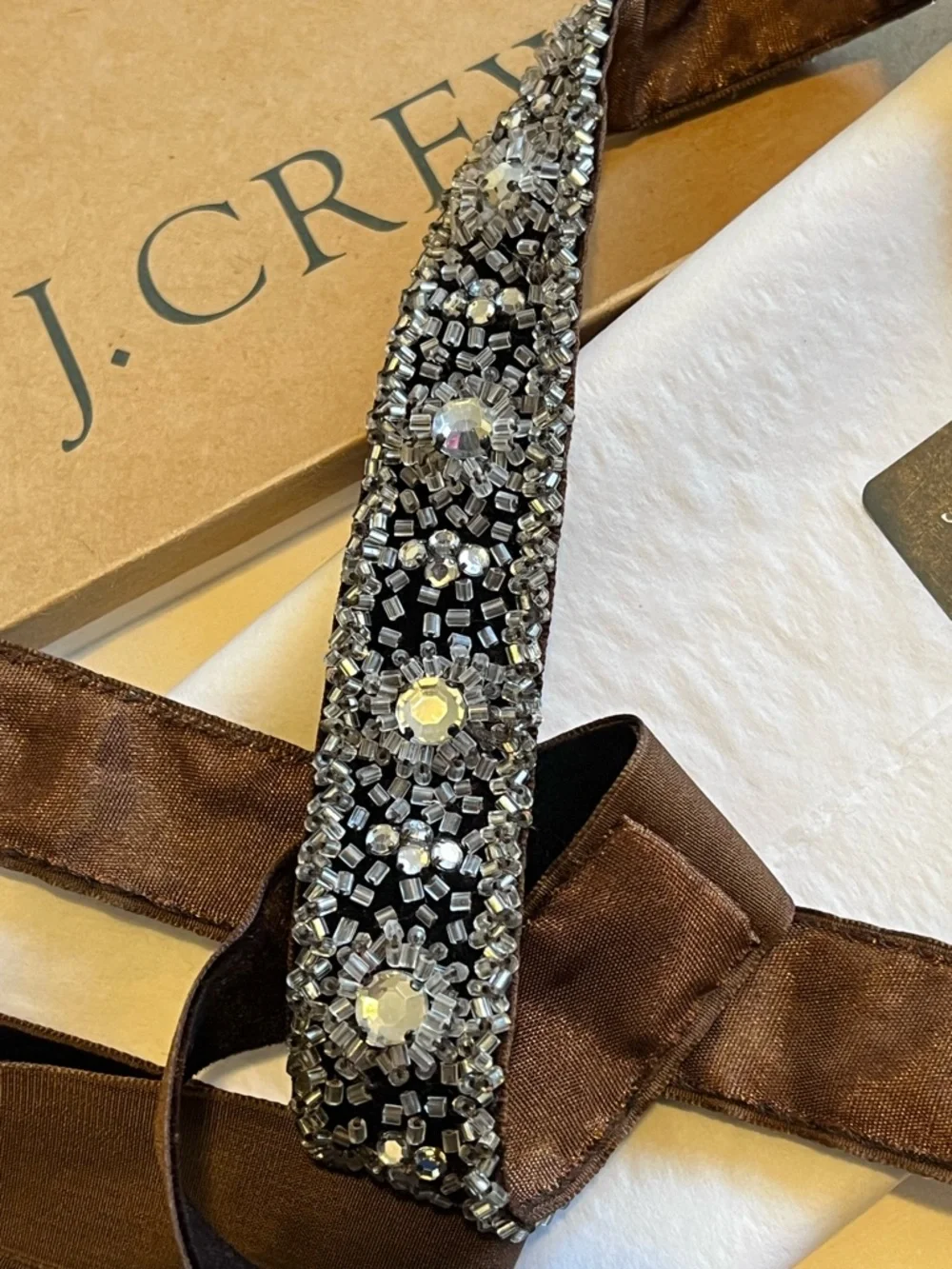 J. Crew embellished crew