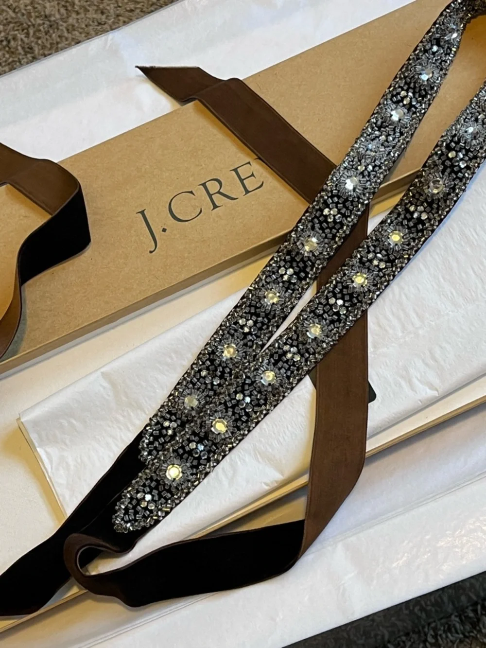 J. Crew embellished crew
