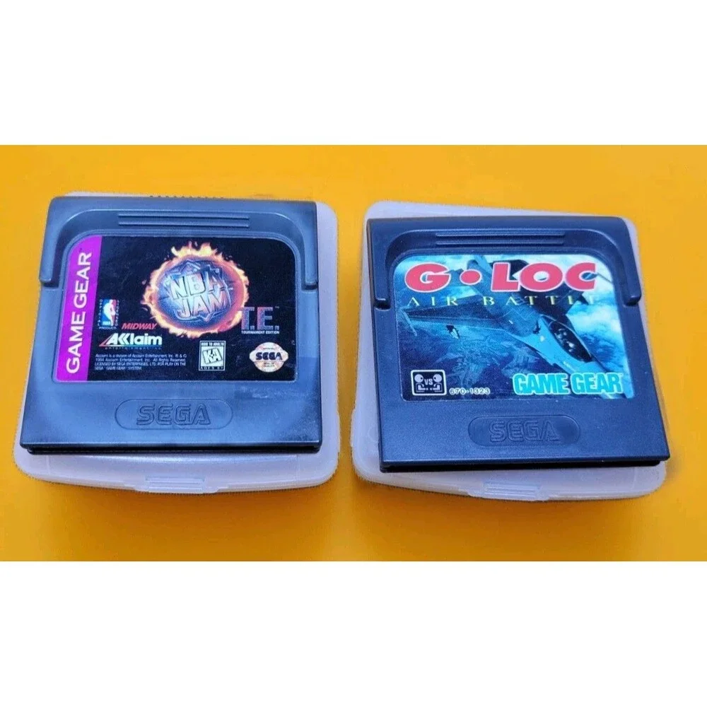 SEGA GAME GEAR games lot of 2 NBA Jam G-LOC tested working with cases