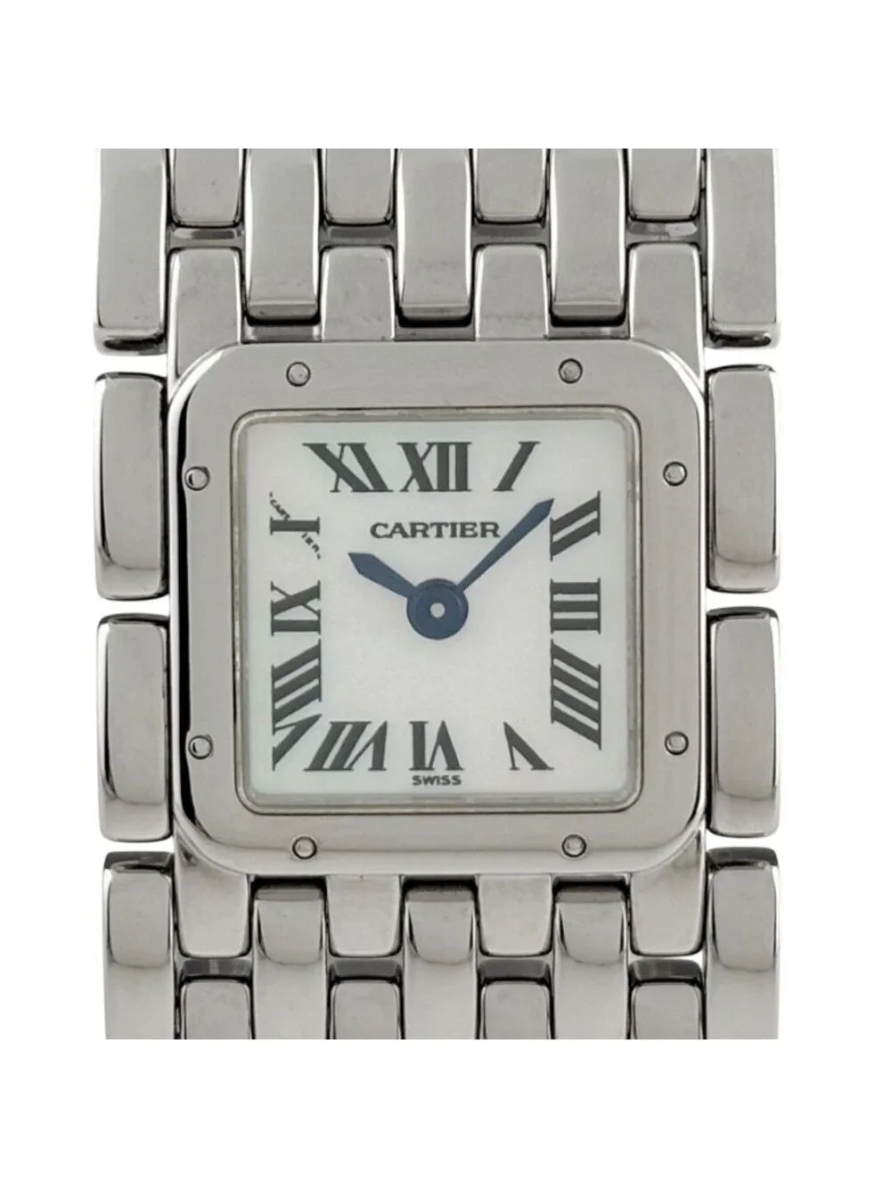 Cartier Panthelle Ribbon Watch SS Quartz White