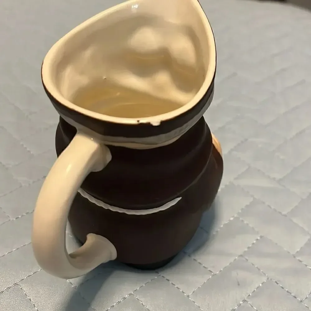 Vintage Goebel Friar tuck creamer 1950’s  imperfections around rim. See photos.