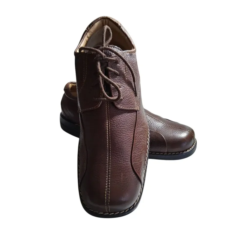 DOCKERS PRO Style Mens‎ size 11M Brown Leather Careerwear Casual Oxford Shoes