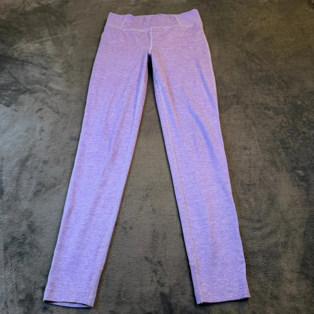 Nike Yoga‎ Dri-FIT Purple Heathered High Waisted Leggings DQ8917-536 Girls Large