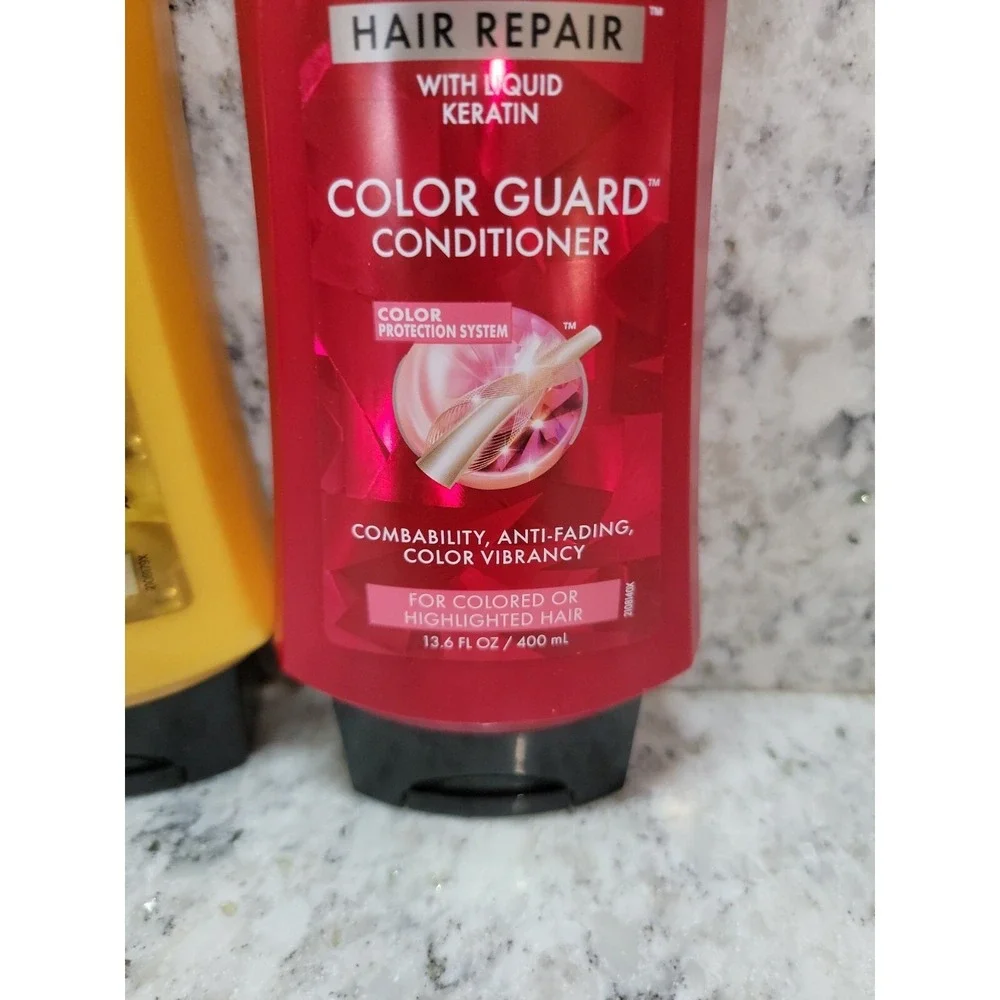 Schwarzkopf Gliss Hair Repair Set of‎ 2 Oil Nutritive & Color Guard 13.6oz NOS