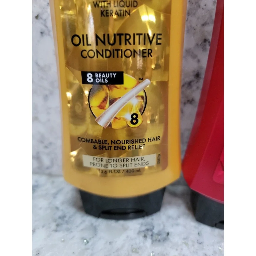 Schwarzkopf Gliss Hair Repair Set of‎ 2 Oil Nutritive & Color Guard 13.6oz NOS