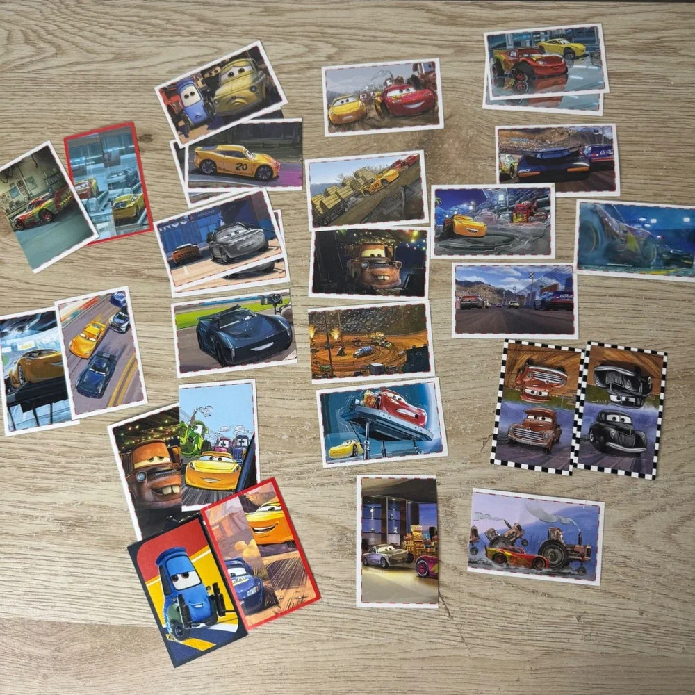 Disney Pixar Cars‎ 3 Panini Sticker Card Lot of 29 Lightning McQueen Mater