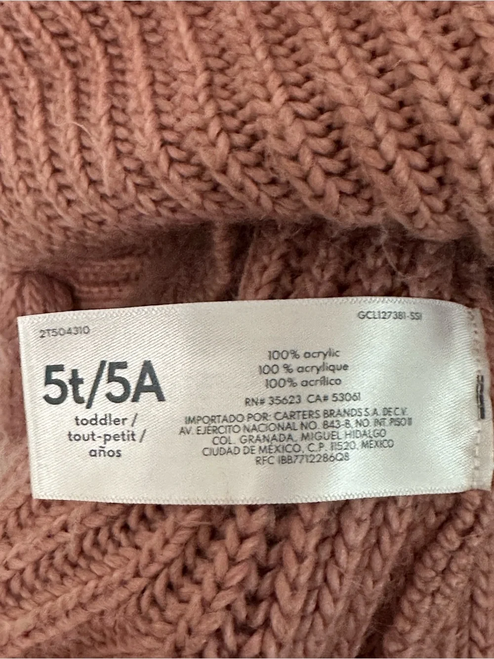 Carters bulk days brand