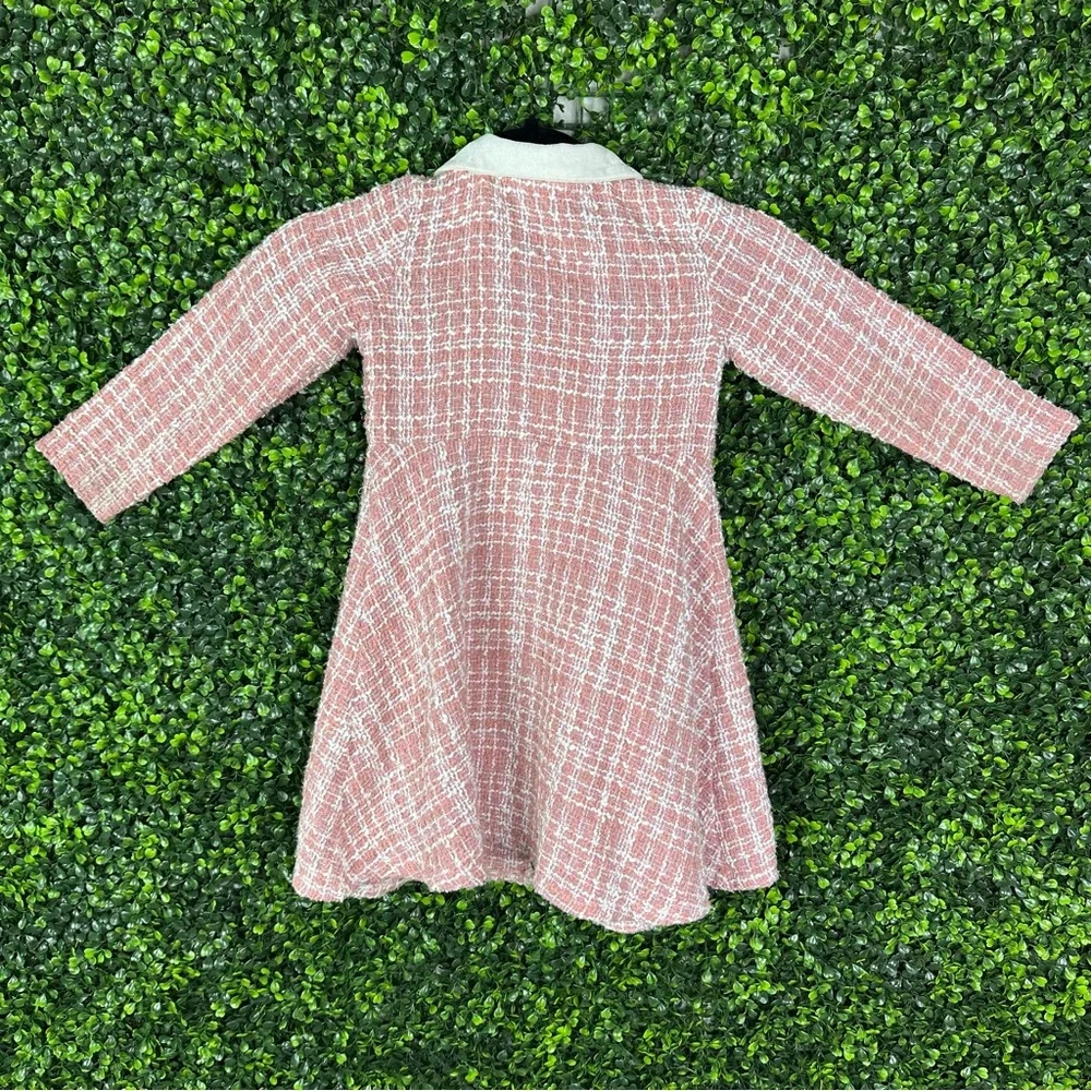 Nannette Pink and White Tweed girls jacket‎
