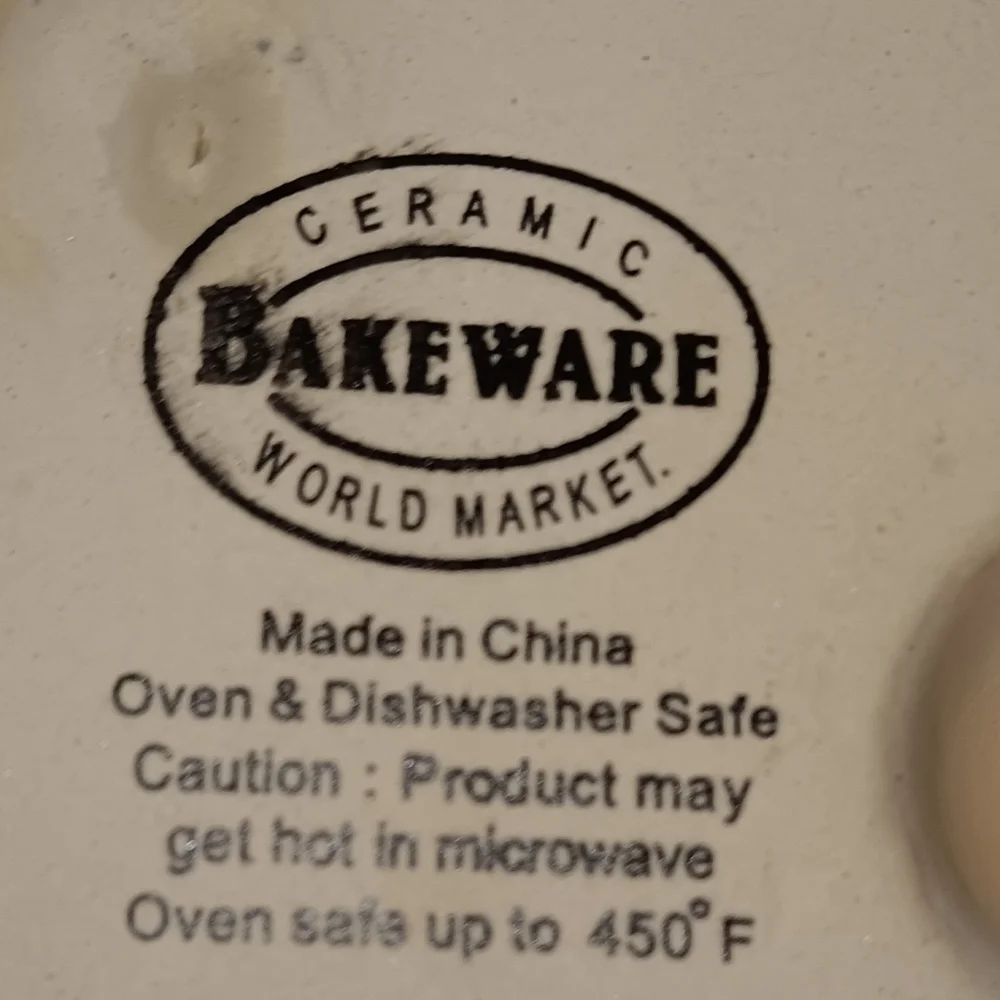 - ***WORLD MARKET CERAMIC APPLE BAKER