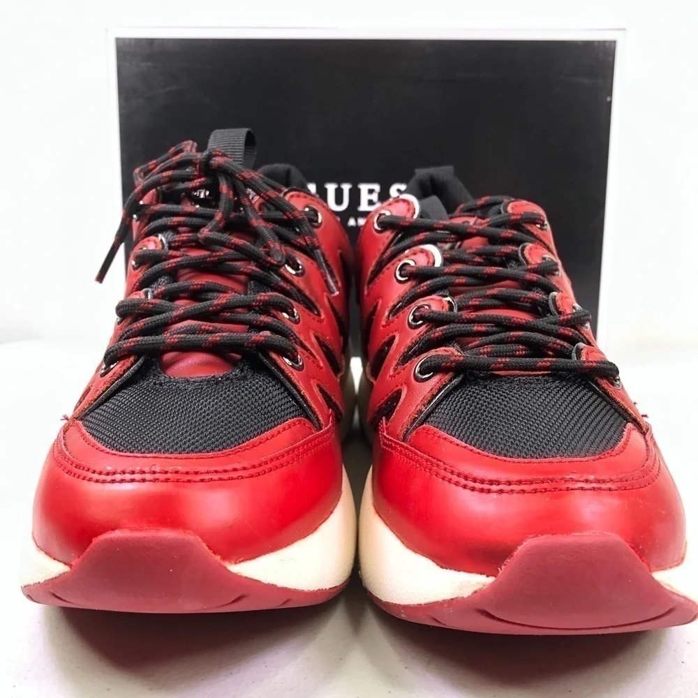 GUESS Tane Dark Red Low Top Sneakers