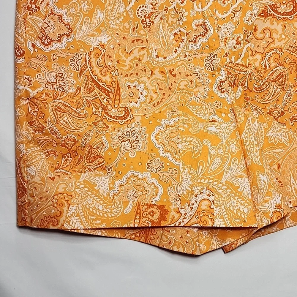Michael Kors Size 14‎ paisley orange chino shorts Women's