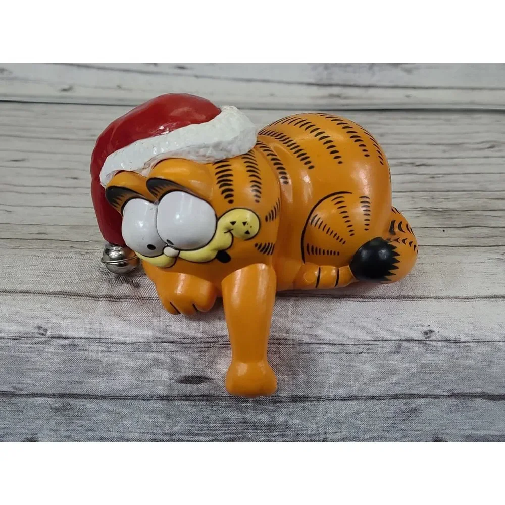 Vintage 1981 Garfield Christmas‎ Mantle Shelf Stocking Hanger Hook Arm 5