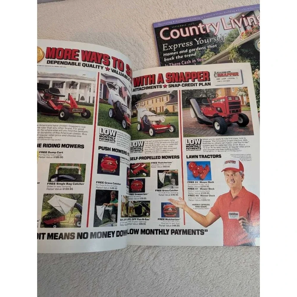Country Living Magazine Lot - 5 Issues Decorating Cooking Antiques Real‎ Estate