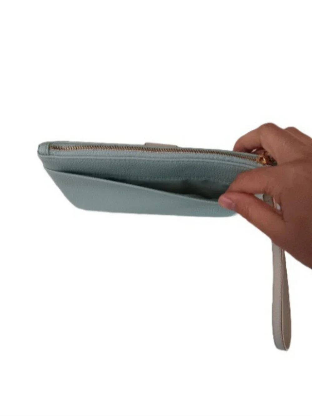 Nanette Lepore Wristlet Clutch Wallet | EUC | Mint & Cream