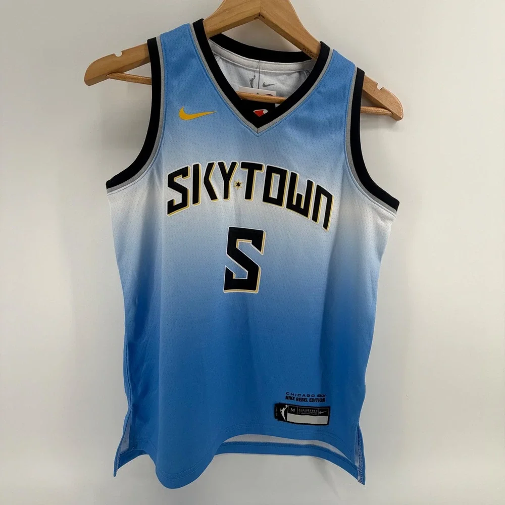 Chicago Sky Reese Angel Nike Rebel Edition Basketball‎ Jersey YOUTH L XL NWT