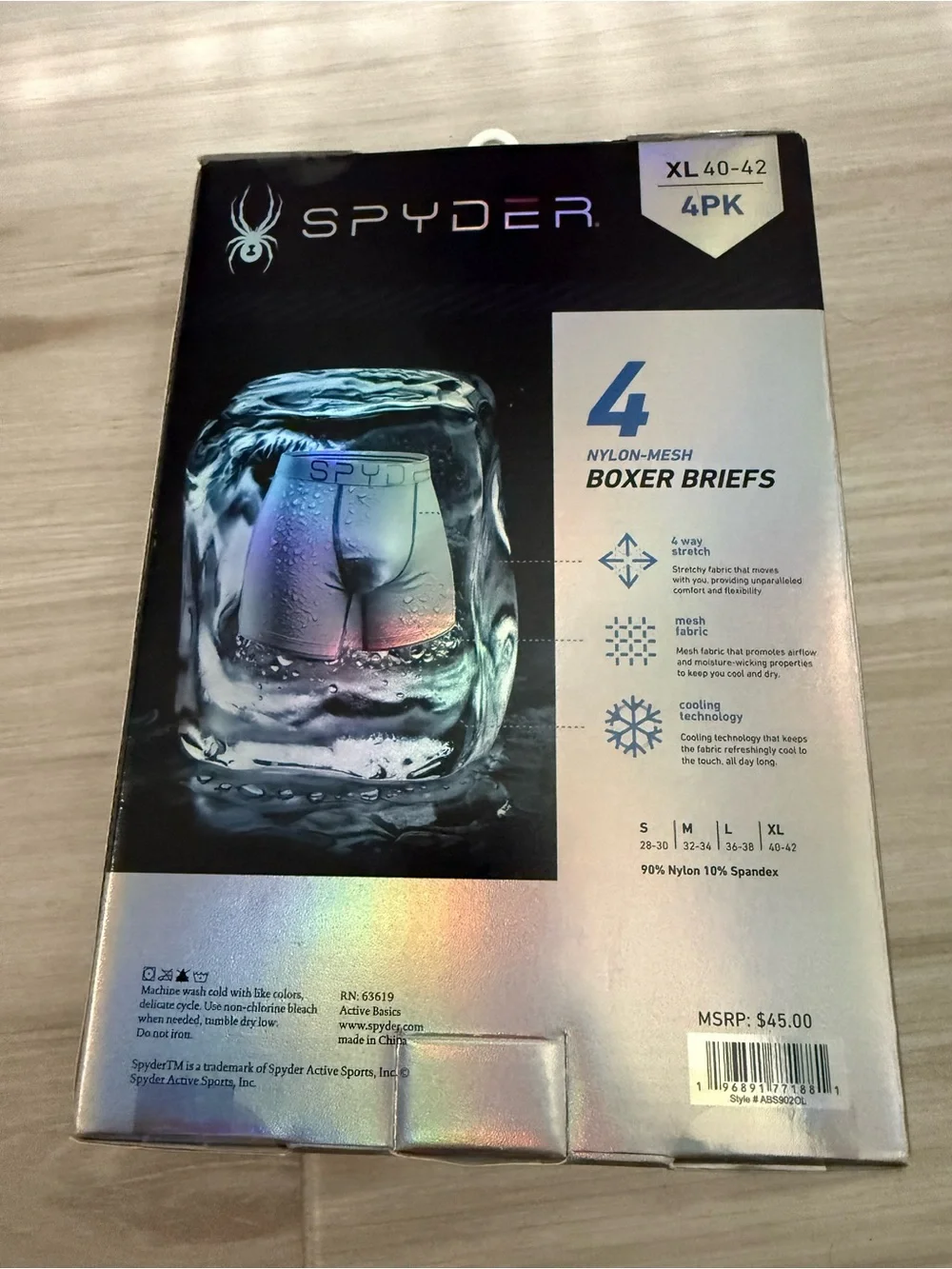 Spyder nwt breathable