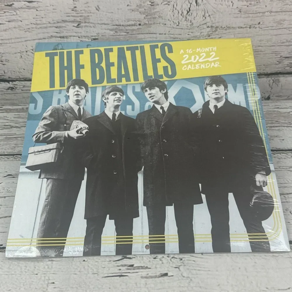 The Beatles 2022 16 Month Wall Calendar‎ Band Rock and Roll Music New Sealed