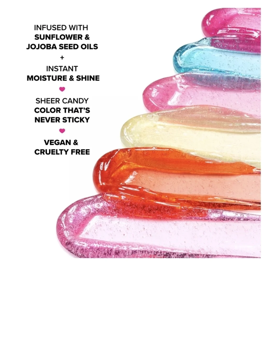 Too Faced Kissing Jelly Gloss: Peach Rings (Shimmering Peach-Orange), .15oz, NIB