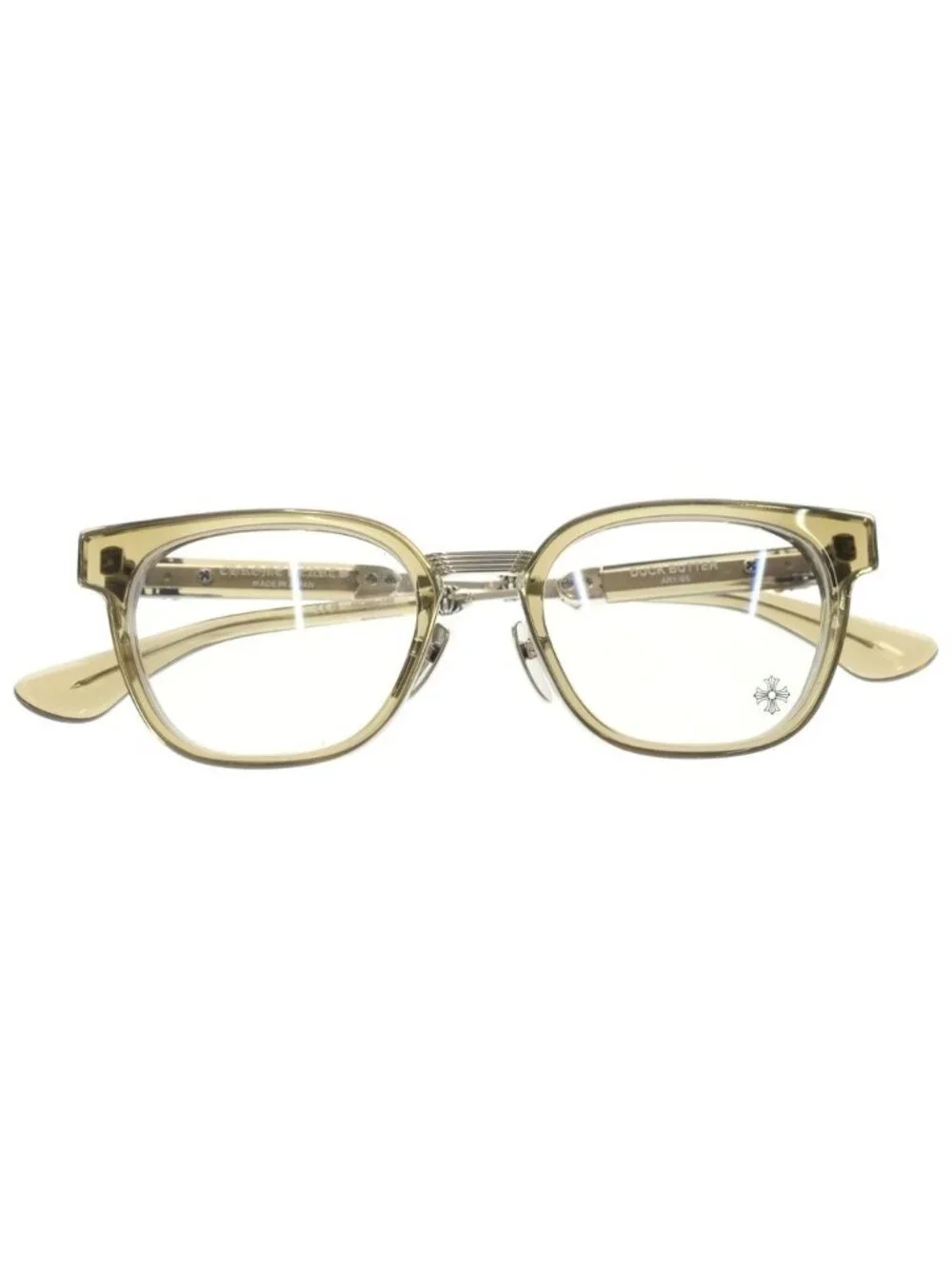 Chrome Hearts Duck Butter Dagger Wellington Sunglasses Eyewear Olive Silver 52