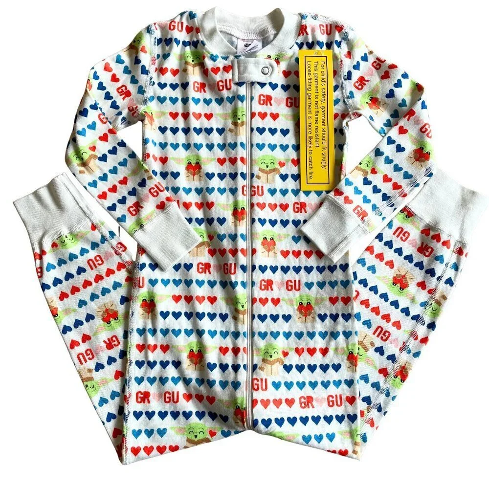 NEW Hanna Andersson X Star Wars Organic Cotton Sleeper, Grogu Love - Size‎ 3T