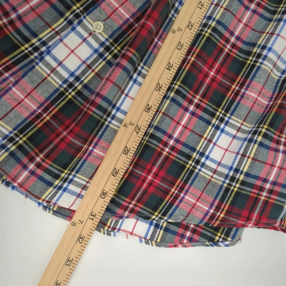 Polo Ralph Lauren Shirt Mens XL Classic Fit Performance Plaid Button Long Sleeve