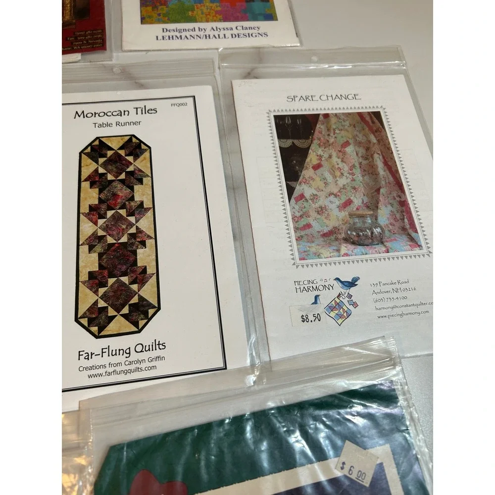 Lot of 10 Quilt Patterns Miss Rosies Mumm's the‎ Word Applique Table Runner Vtg
