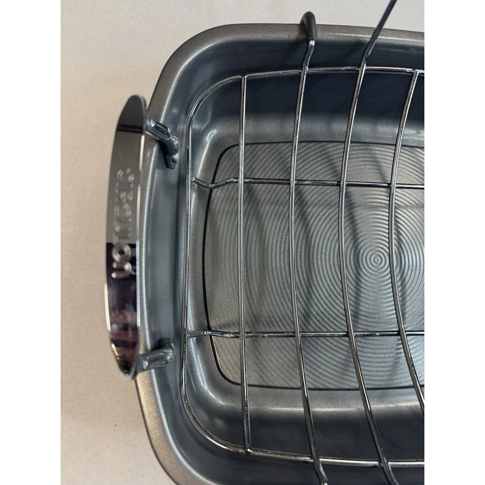 Circulon Total Bakeware Nonstick Roaster, Roasting Pan with Rack, 17x13 inch NEW