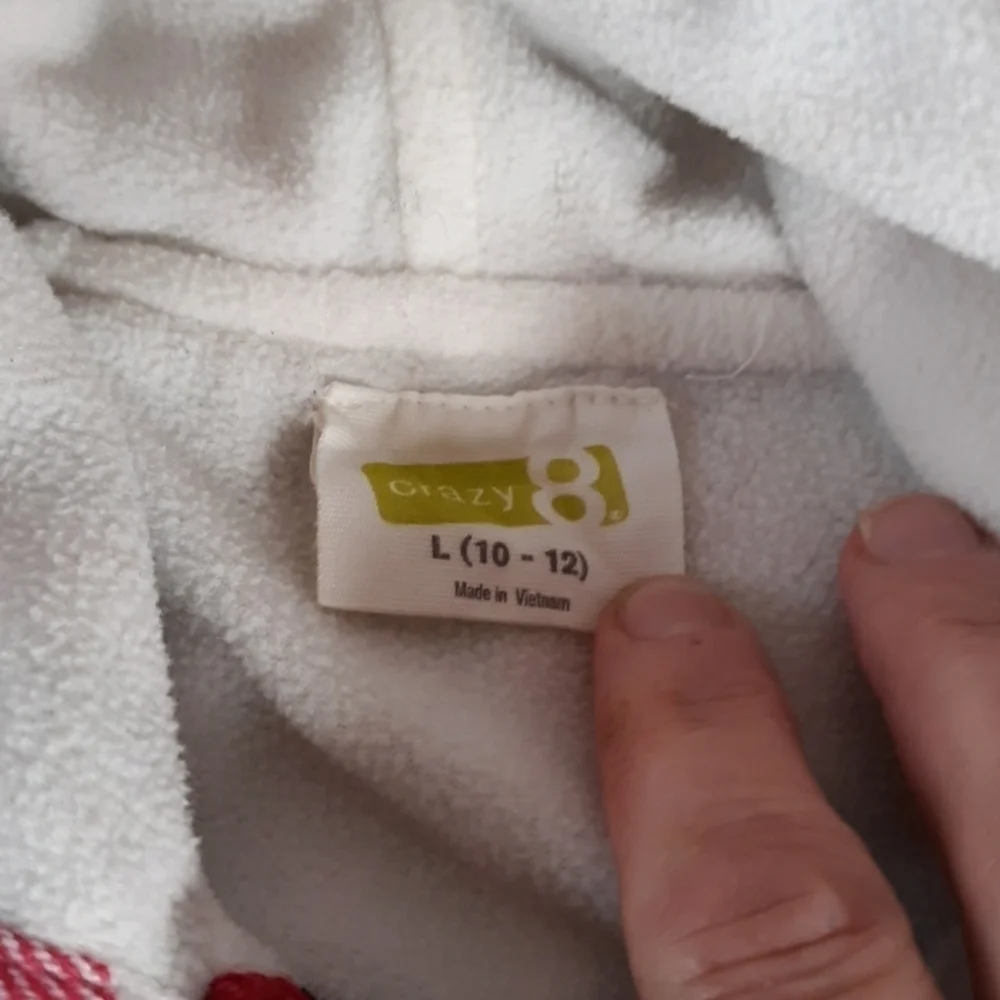 Crazy 8 size 10/12 plaid shawl thick
