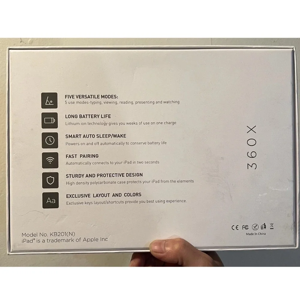 Typecase tablet layout