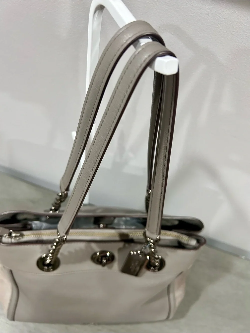Coach metal no leather