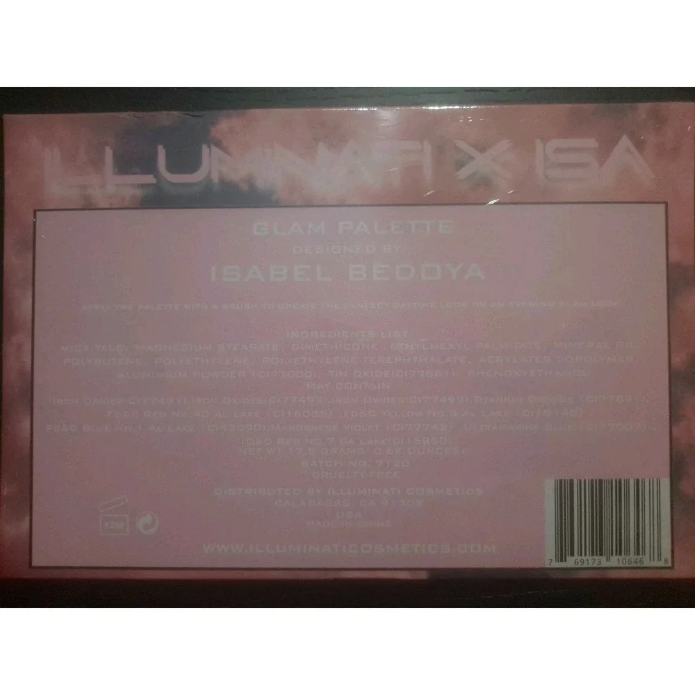 ILLUMINATI X ISA Cosmetics Eye Shadow Palette Isabel Bedoya Glam