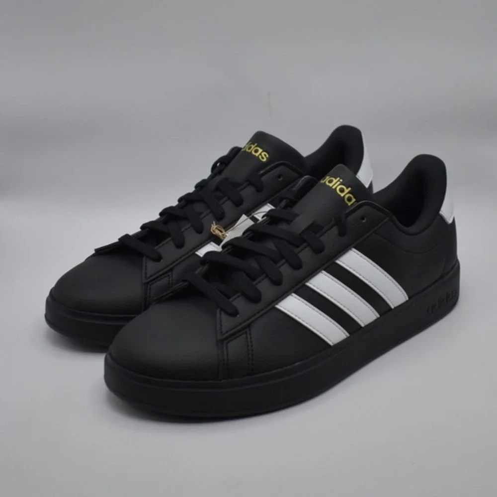 Adidas Grand Court 2.0 Sneakers Men's Size‎ 10 Shoes Black White NIB NEW JR0546