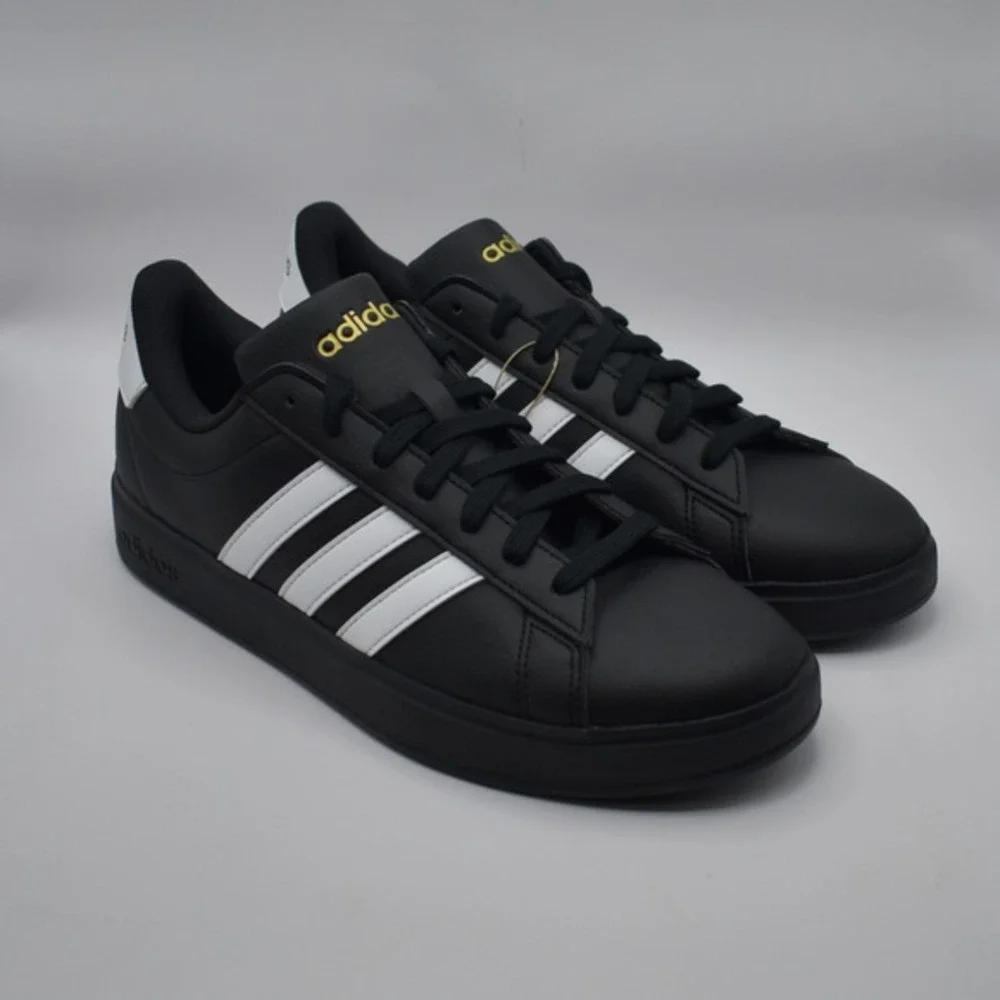 Adidas Grand Court 2.0 Sneakers Men's Size‎ 10 Shoes Black White NIB NEW JR0546
