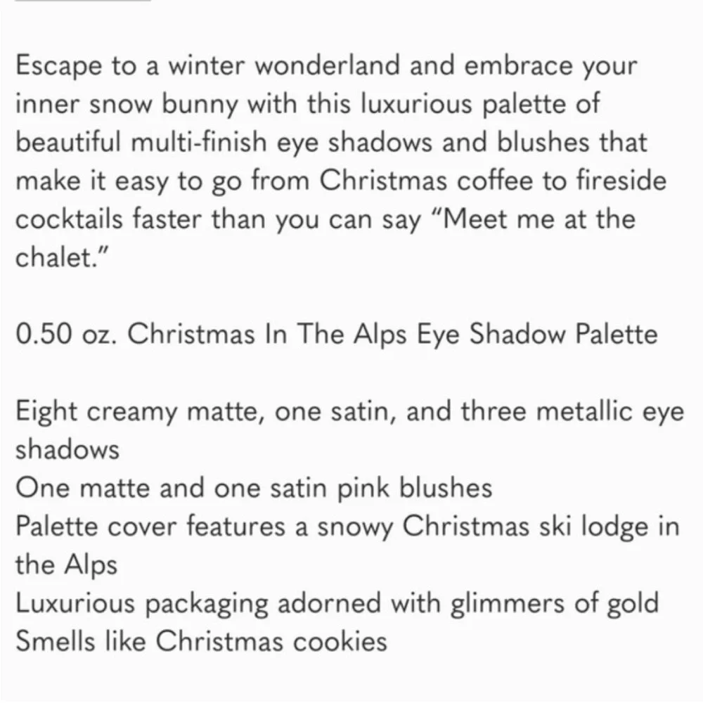 Too Faced alps no