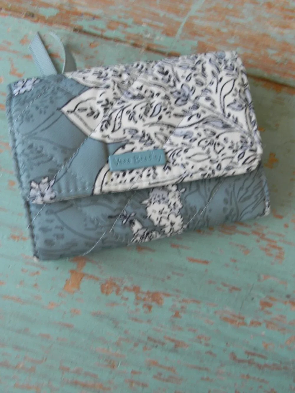 Vera Bradley TIGER LILY SMALL COMPACT RFID TRIFOLD WALLET