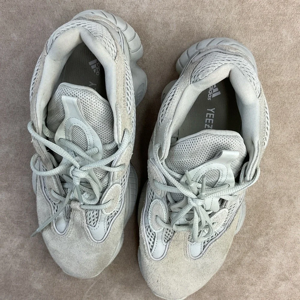Adidas Yeezy 500 Salt Shoes EE7287‎ Gray Stone Suede Sneakers Men Sz 8