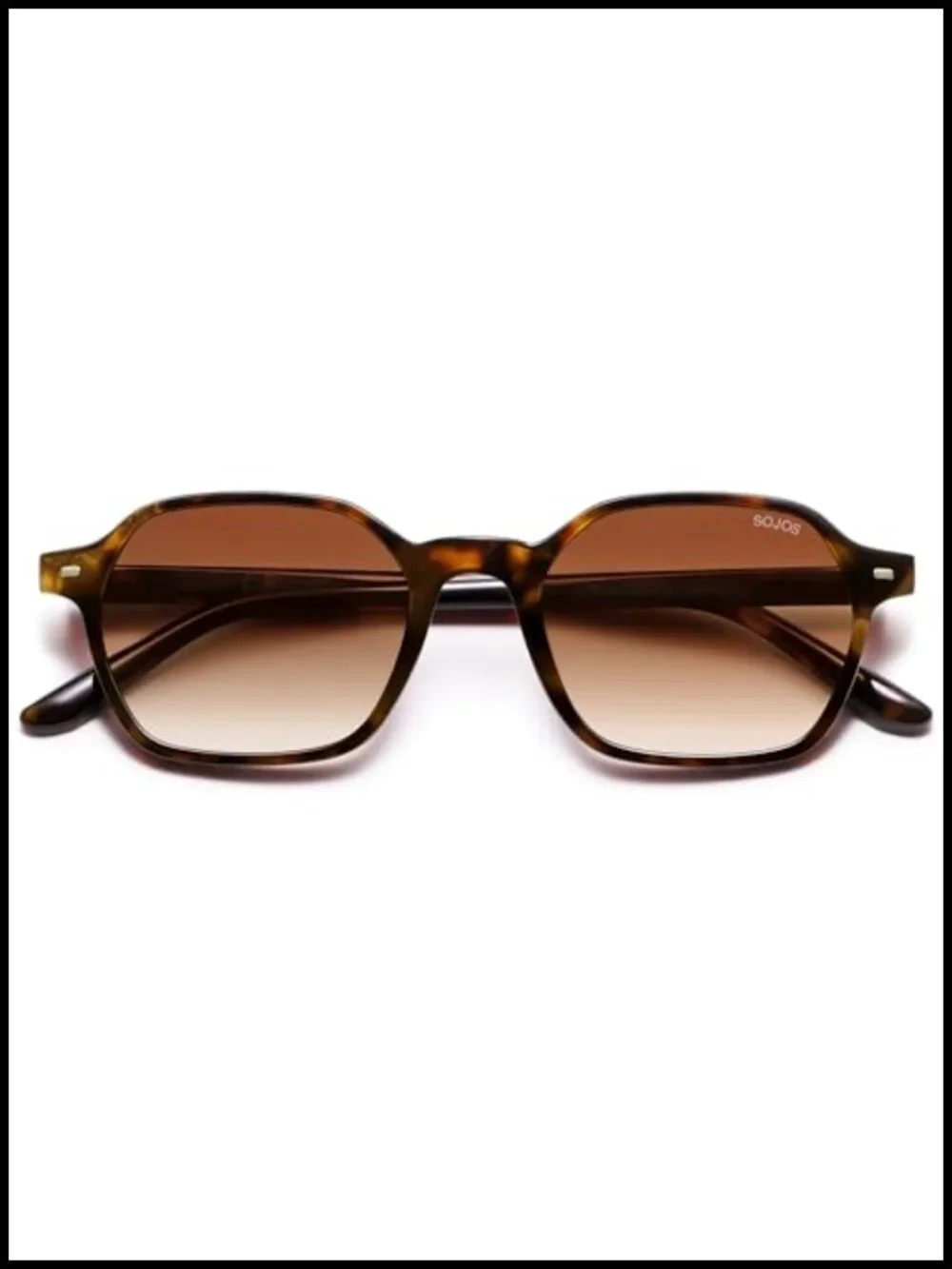 Polarized Retro Square Sunglasses for Women Men UV400 Protection