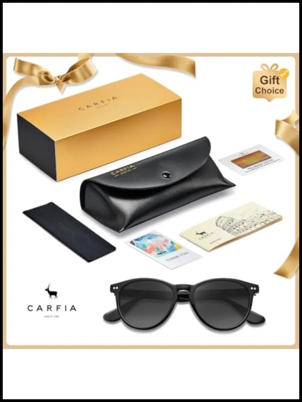Round Polarized Sunglasses - UV400 Acetate Retro Driving Shades