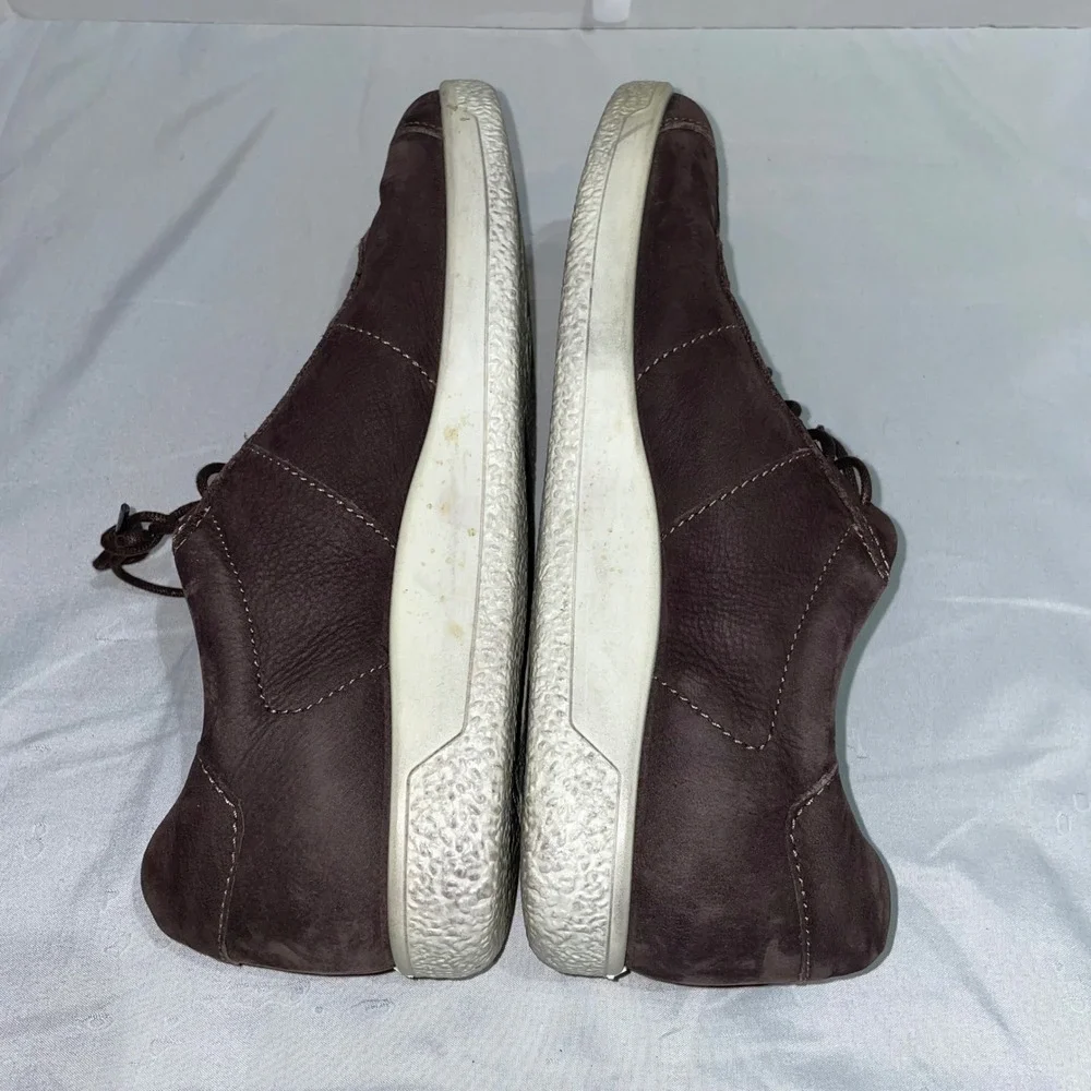 ECCO‎ Soft 7 Mens Brown Nubuck Leather Sneakers Low Top Shoes Size 43 9.5-10