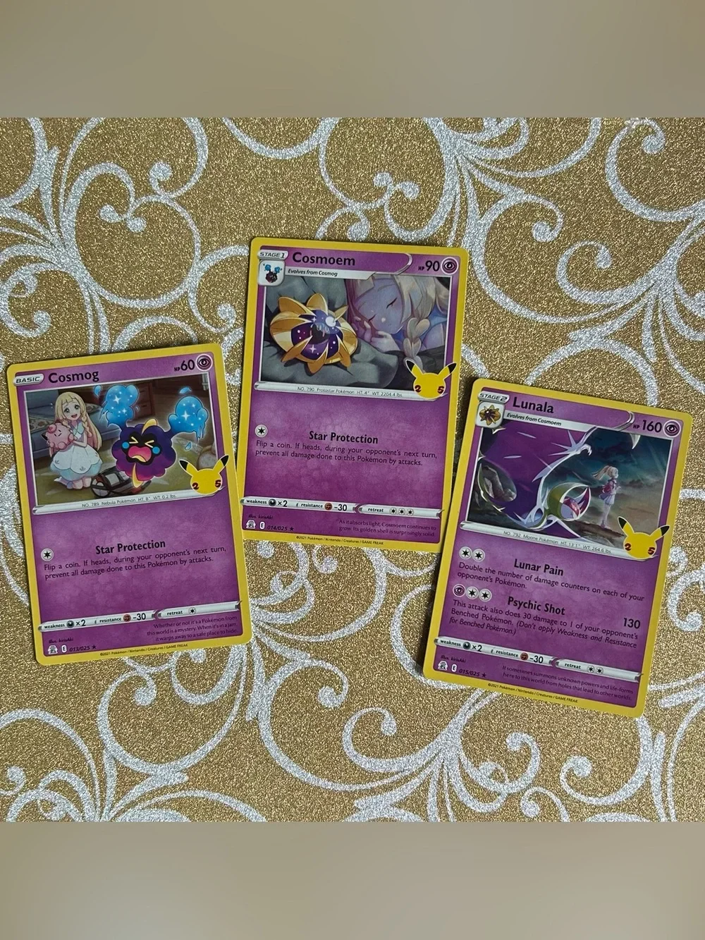 Pokémon Celebrations Psychic 3-Card Bundle