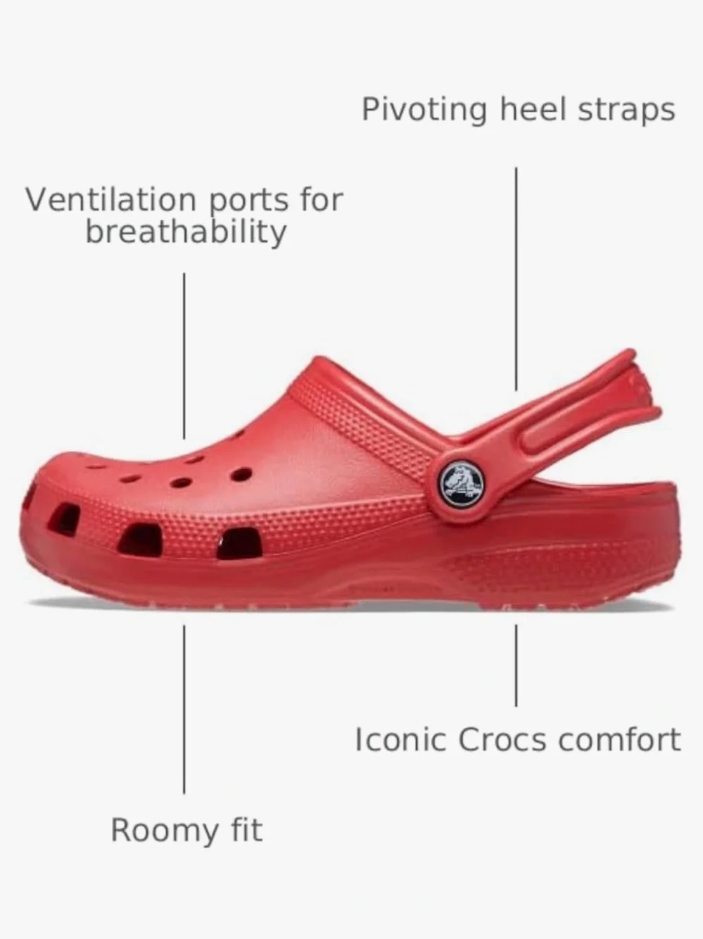 CROCS Classic Clog in Red