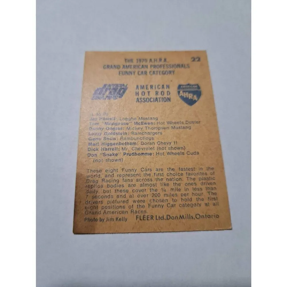 fleer vintage 1971