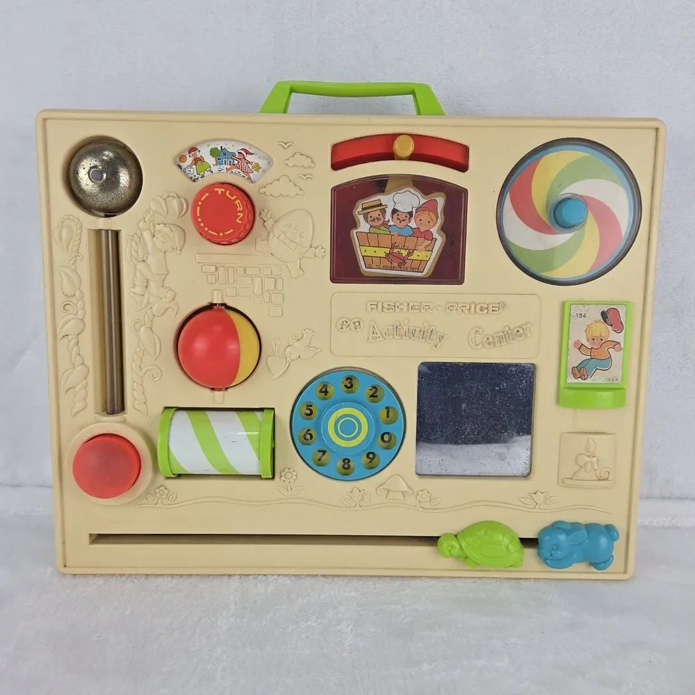 Vintage 1973 Fisher Price Activity Center #134 All Activities Work Fast Ship