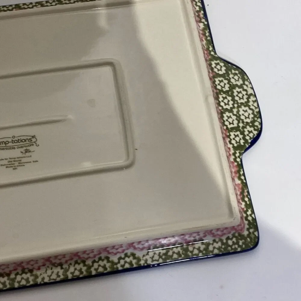 Temp-tations Multicolor Presentable Ovenware By Tara Rectangular Baking Pan Dish