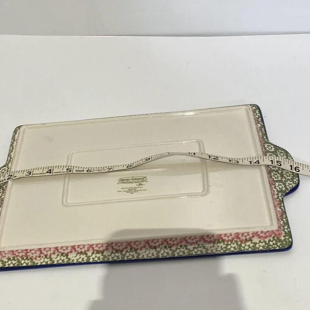 Temp-tations Multicolor Presentable Ovenware By Tara Rectangular Baking Pan Dish
