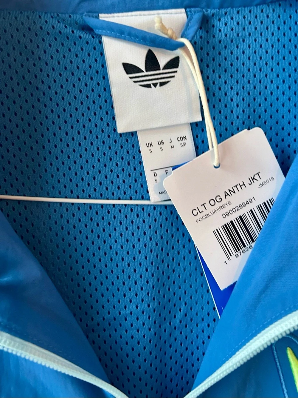 Adidas Originals Blue Charlotte FC 2025 Archive Collection Anthem Full-Zip Small