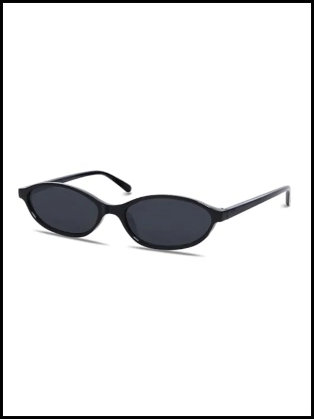 Retro Oval Cat Eye Sunglasses Lightweight Narrow UV Protection
