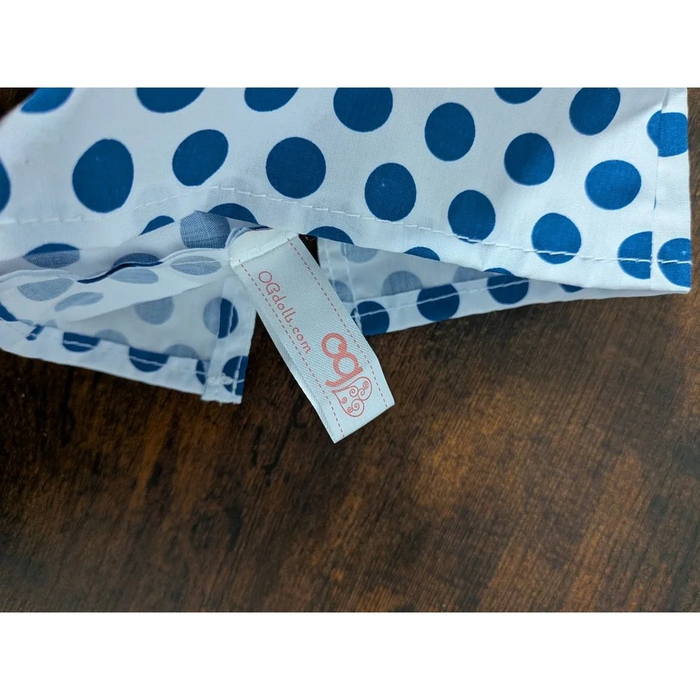 Our‎ Generation 🤍 Sarah Doll Outfit Blue  White Polka Dot Party Dress