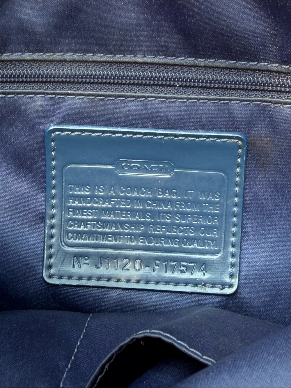 Coach detachable charm deep
