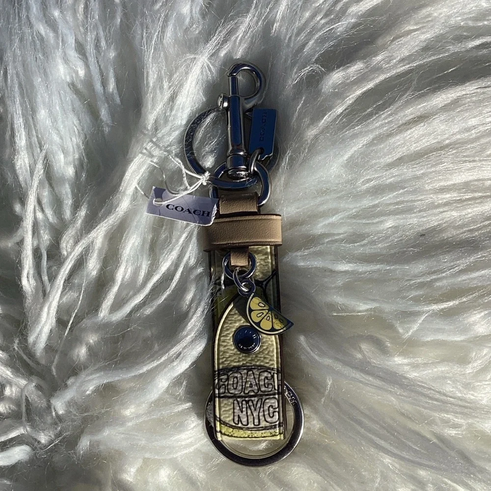 Coach charming keychain